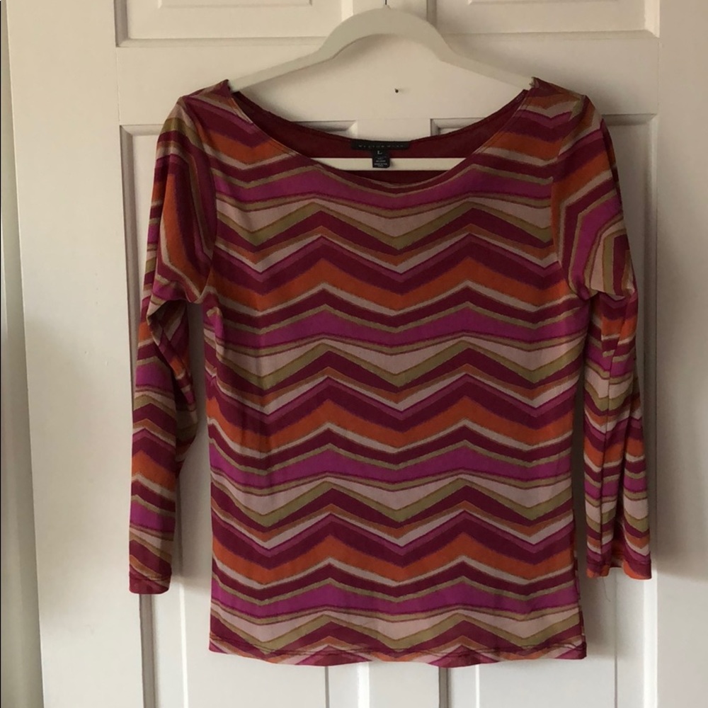 Anthropologie nylon blouse, size L